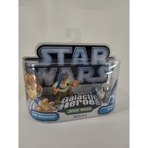 Star Wars Galactic Attack of the Clones Luke Skywalker & R2-D2 Sealed 2005